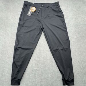 JWM UPF 50+ Jogger Pants Mens NWT 2XL Stretch Waist Draw String Commuter 38x28